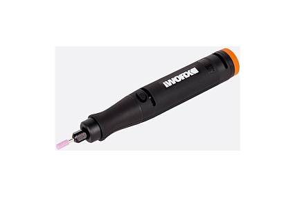 Гравировальная машинка Worx WX739.9 + Выжигатель WORX WX744.9, 20 В, 2 Ач, адаптер, ЗУ, кейс WX988
