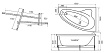 Акриловая ванна Тритон Кайли 150х100 см R