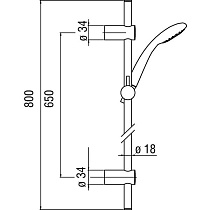 Душевой гарнитур Nobili Shower AD140/39CR