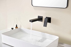 Смеситель для раковины Aquatek Либра AQ1613MB черный матовый