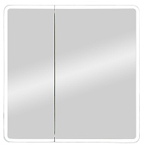Зеркальный шкаф Континент Emotion LED 80x80 с подсветкой, МВК030