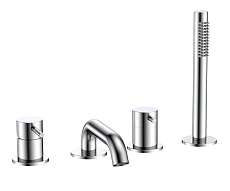 Смеситель на борт ванны AQUAme Siena AQM6219CR хром