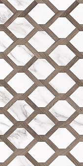 Плитка Laparet Blanco белый узор 20х40 см, 00-00-5-08-00-01-2677