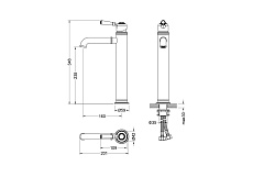 Смеситель для раковины Aquatek Классик AQ1504CR хром