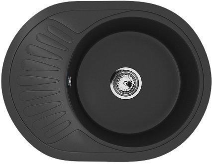 Кухонная мойка Ulgran Classic U-107m-344 57 см ультра-черный