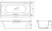 Чугунная ванна Jacob Delafon Volute 170x80см E6D901-0, с антискользящим покрытием