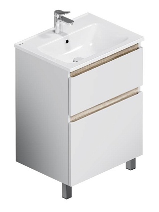 Тумба с раковиной Am.Pm X-Joy 60 см напольная, белый глянец