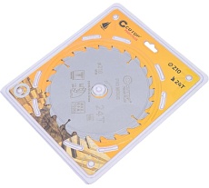 Диск пильный с тефлоновым покрытием по дереву Profi plus 210x1.5/2.2x32/30/25.4/20 мм, 24Т CUTOP 75-21024Т