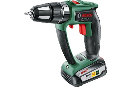 Аккумуляторная ударная дрель-шуруповерт Bosch PSB 18LI-2 Ergonomic 0.603.9B0.300