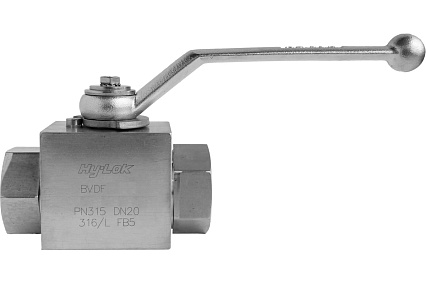 Шаровой кран Hy-Lok 115 серии из нержавеющей стали SS 316, проходной, NPT 3/4" внутр. - NPT 3/4" внутр BVD-F-12N
