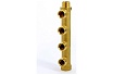 Коллектор Tiemme 4 отвода, 1 1/4"х3/4(18) евроконус (латунь) 1910014 / 1885G180504