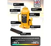 Бутылочный домкрат JCB 15 т, с клапаном, TH91504(58018) JCB-TH91504(58018)