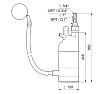 Насос Grundfos SB 3-45 AW с поплавковым выключателем 97686707