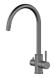 Смеситель для кухни Oliveeka OL-458022-BGM с подкл. к фильтру, оружейный металл