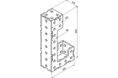 Кронштейн 400x100x8 мм Keepler-Stan УФ-00016646