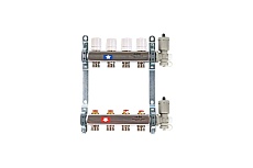 Коллекторная группа Uni-Fitt 1&quot;х3/4&quot;,5 выходов с автоматическими воздухоотводчиками, нержавеющая cталь 451A4305