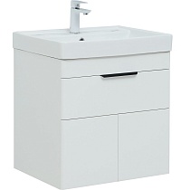 Мебель для ванной Aquanet Ирис new 60 см, 1 ящик 2 дверцы, белый глянец