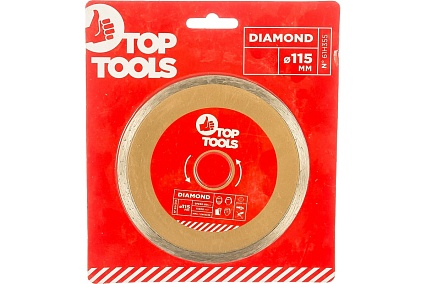 Диск алмазный сплошной (115x22.2 мм) Top Tools 61H355