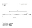 Бур SDS MAX 32x600 мм Gigant gmt-812