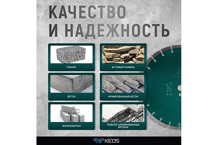 Диск алмазный Standart по бетону (350х25.4/20) для резчиков KEOS DBS02.350