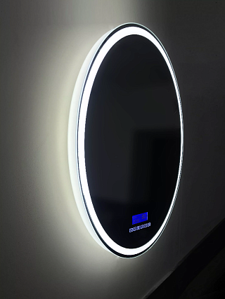 Зеркало BelBagno SPC-RNG-800-LED-TCH-RAD 80x80 см с bluetooth, термометром и радио