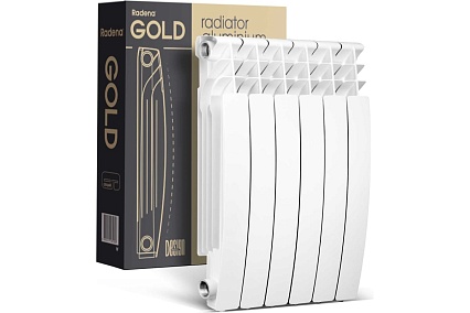 Алюминиевый радиатор Radena R 500/100 GOLD 5 секций 9010506