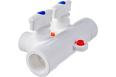 Коллектор PRO AQUA PP-R с 2 выходами, белый, ШК 25-20 PA6710208Pb