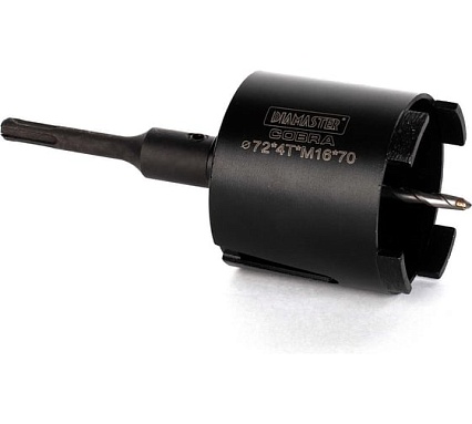 Сверло сегментное Diamaster Expert М16 SDSplus с перех. д.72 h70мм ж.бетон dry вакуумное спекание 121.600.7225