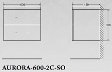 Тумба с раковиной BelBagno Aurora 60 см Rovere Nebrasca Nature