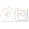 Поддон для душа RGW Stone Tray-G 100x90 камень, графит 14152910-02-11