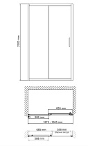 Душевая дверь WasserKRAFT Main 41S30 130x200