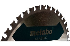 Пильный диск по металлу 165x20 мм, Z40, WZ 4 Metabo SteelCutClassic 628273000