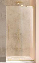 Душевая перегородка Vincea Волк-Ин (Walk-In) VSW-4WSL120CLG-R 120x200 брашированное золото, прозрачное, правая