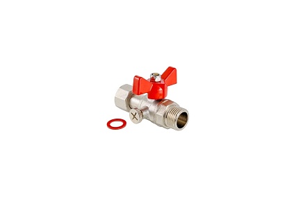 Шаровой кран для подключения  манометра Valtec 1/2нар -1/2вн. VT.806.N.0404
