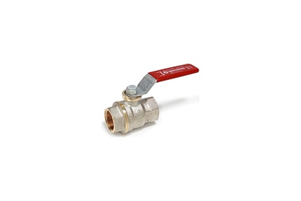 Шаровой кран Giacomini R910, DADO, 3/4, ВВ, ручка-рычаг красный, никелированный R910X024