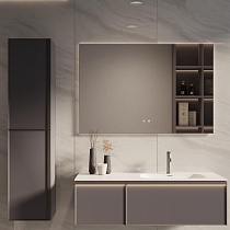 Мебель для ванной Vincea Elise 120 см правая, серый матовый