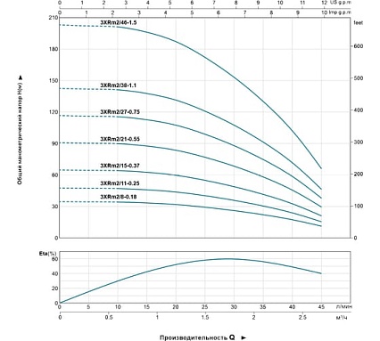 Скважинный насос LEO 3XRm 2/38-1.1 1098