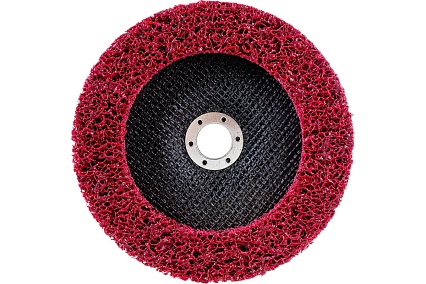 Диск зачистной Clean Strip Red 178х22 мм с фибровой оправкой BlackFox 12585