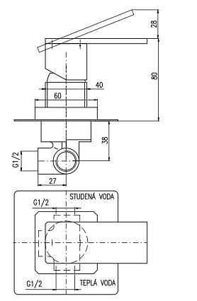 Смеситель для душа Rav Slezak Loira LR583