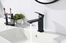 Смеситель для раковины Aquatek Лира AQ1410MB черный матовый