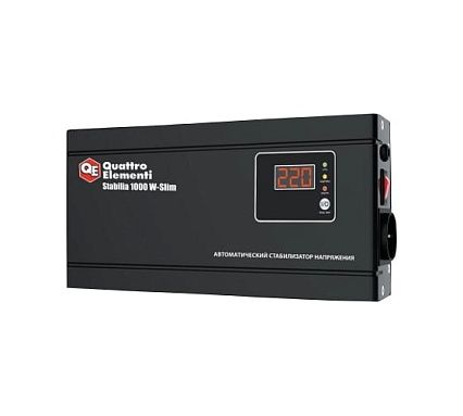 Настенный стабилизатор напряжения Quattro Elementi Stabilia 1000 W-Slim 772-562