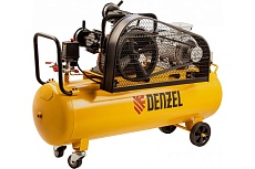 Воздушный компрессор с ременным приводом Denzel BCW3000-T/100, 3,0 кВт, 100 литров, 520 л/мин 58118