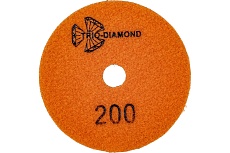 Алмазный гибкий шлифовальный круг Черепашка NEW LINE 100 мм, № 200, сухая шлифовка TRIO-DIAMOND 339020