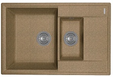 Кухонная мойка Flortek Консул К 76 см, коричневый FG