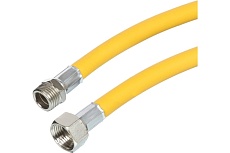 Шланг для газовых приборов ELKA 1/2&quot; х 2,5 м, в/н, ПВХ, желтый ИС.100516