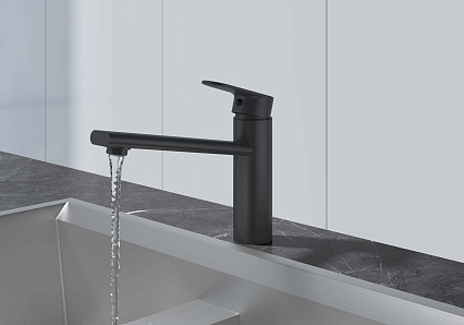 Смеситель для кухни Aquatek Ника AQ1880MB черный матовый Смеситель для кухни Aquatek Ника AQ1880MB черный матовый