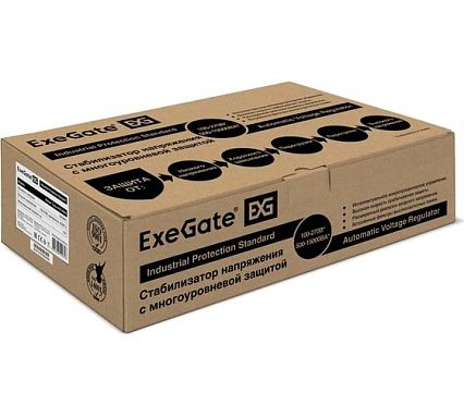 Стабилизатор напряжения Exegate Master Turbo AVS-2000 2000ВА, 100-265В, цифр. индикация вход вых. напряжения, 220В-8%, КПД 98%, 5 уровней защиты, задержка, усил 291747