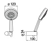 Душевая лейка Nobili Rubinetterie AD146/48CR со шлангом, Chrome