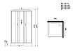 Душевая кабина Niagara Classic NG 1101 90x90 стекло матовое