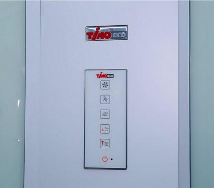 Душевая кабина Timo Eco TE-0701 100x100 с г/м, рифленые стекла, белый